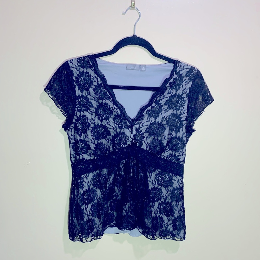 Black Lace Blouse size M